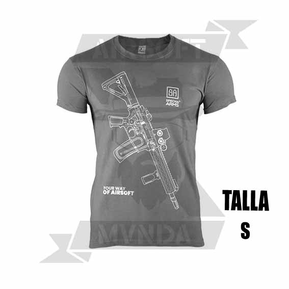 CAMISETA SPECNA ARMS M4 GRIS (S)