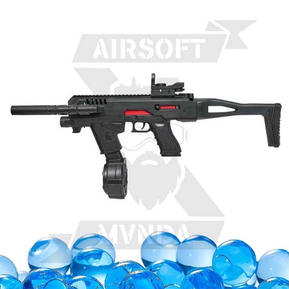 GLOCK CARABINE ROJA Y NEGRA