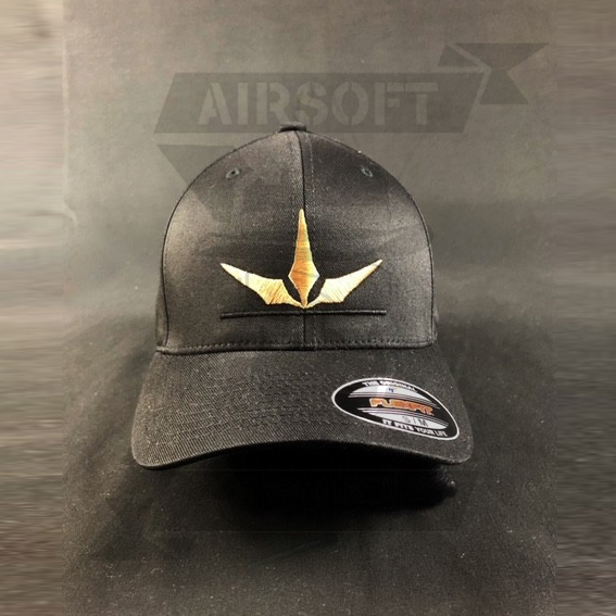 GORRA CURVA SPEEDSOFT ELASTICA NEGRA DORADA (M)