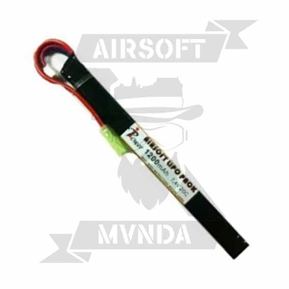 BATERIA IPOWER 7.4V 1200MAH 20C LAPIZ NEGRA