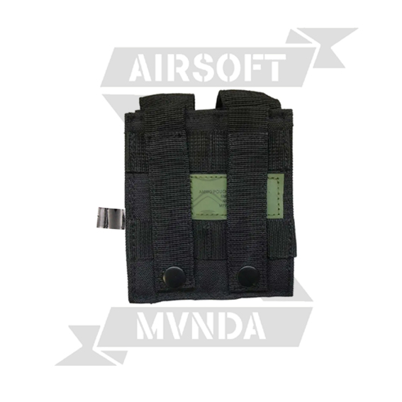 POUCH PORTACARGADOR PISTOLA DOBLE MAX MOLLE NEGRO - Imagen 2