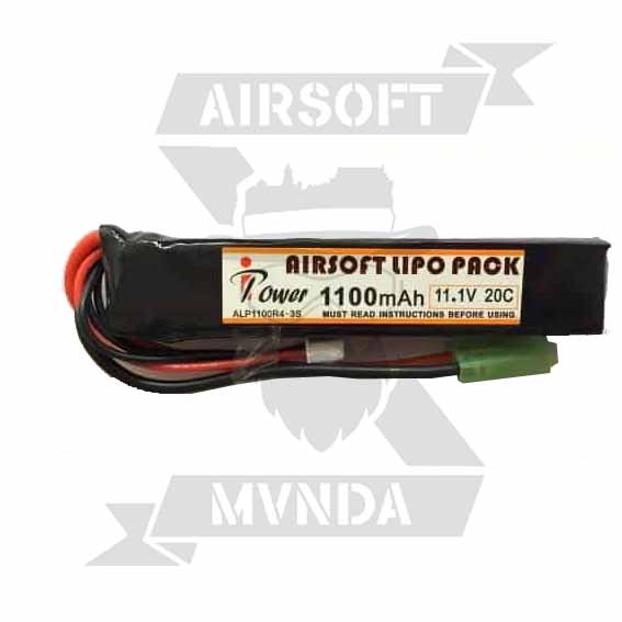 BATERIA IPOWER 11.1V 1100MAH 20C 1STICK 