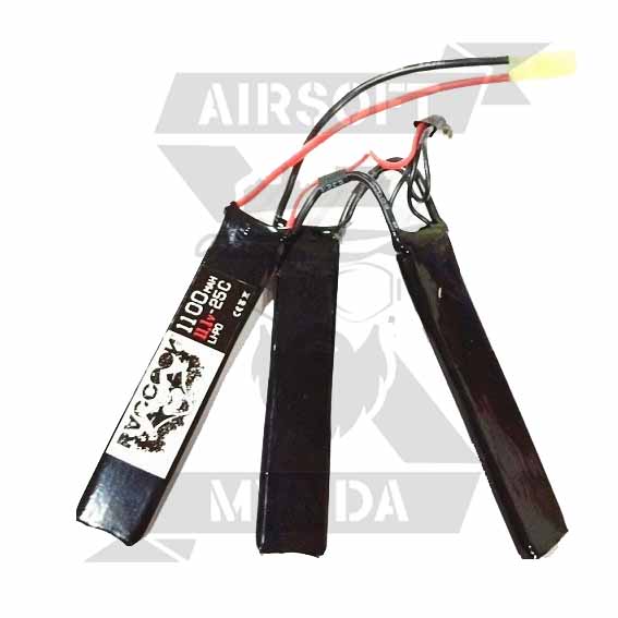 BATERIA RACCOON 11.1V 1100MAH 25C 3X