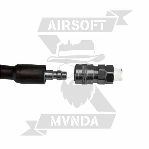 LINEA HPA BALYSTIK US NEGRA + TETINA MACHO US + ACOPLADOR 1/8 NPT MACHO US - Imagen 2
