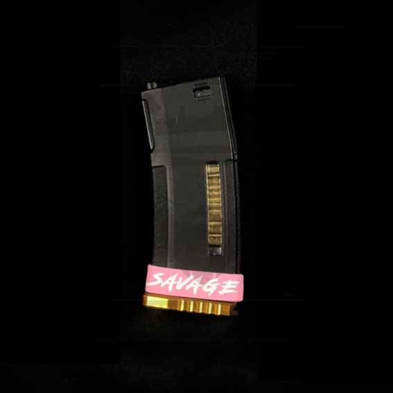 BANDA GOMA M4 SAVAGE ROSA BLANCA - Imagen 2