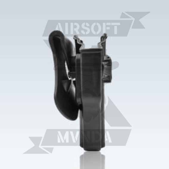 PISTOLERA AMOMAX RIGIDA UNIVERSAL DIESTRO NEGRA - Imagen 2