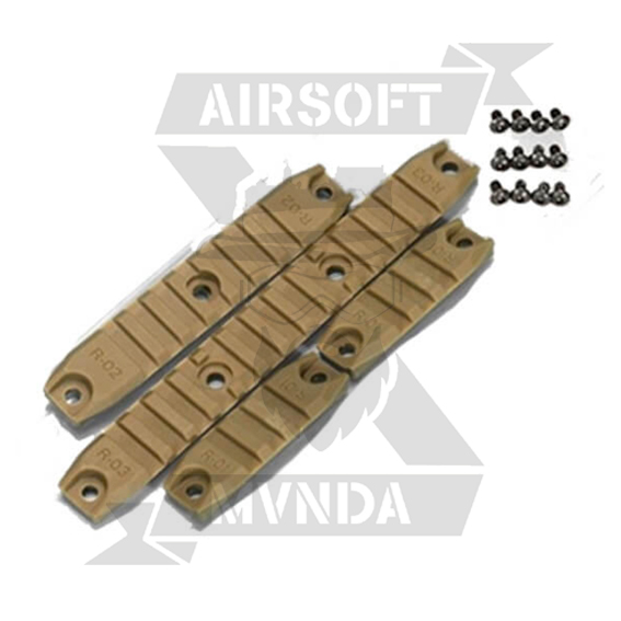 RAIL AMOEBA SET 4 PIEZAS TAN