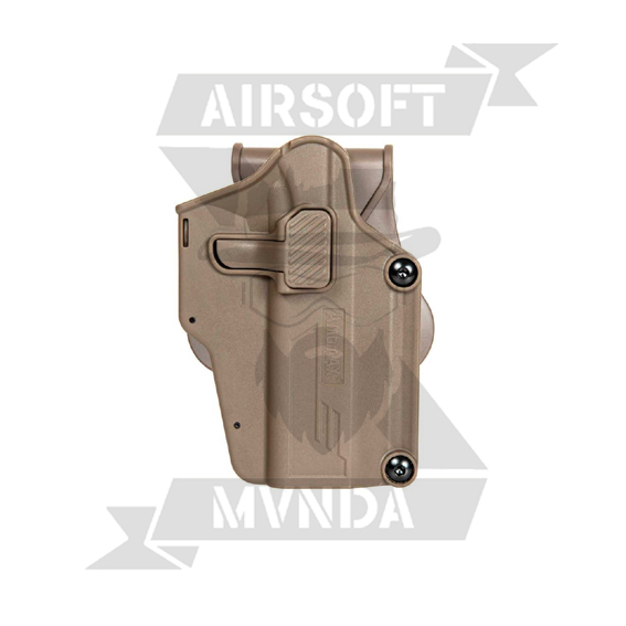 PISTOLERA AMOMAX RIGIDA UNIVERSAL DIESTRO TAN