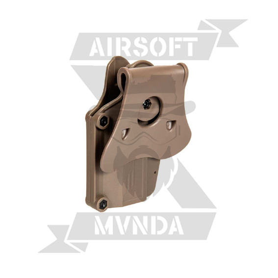 PISTOLERA AMOMAX RIGIDA UNIVERSAL DIESTRO TAN - Imagen 2