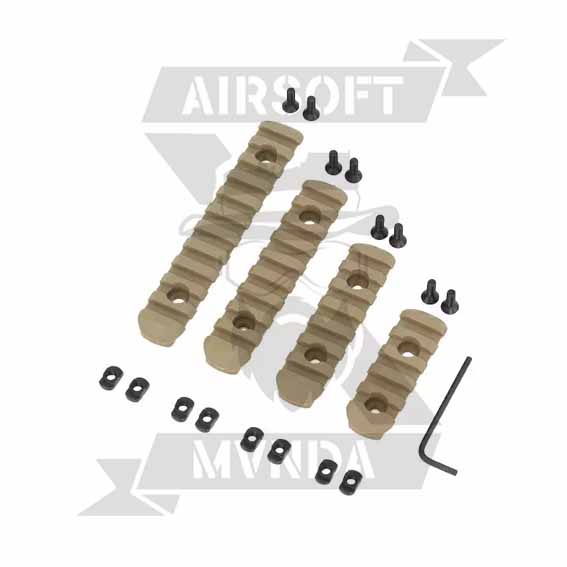 PACK DE 4 RAILES M-LOCK TAN