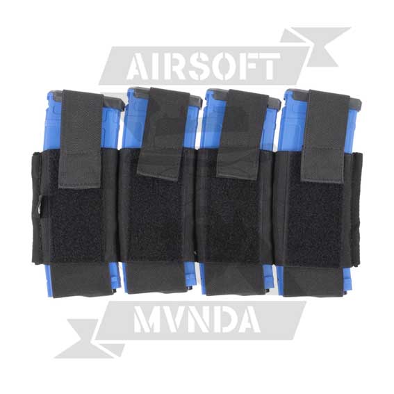 PORTACARGADORES CUADRUPLE M4 SPEEDSOFT DELTA TACTICS NEGRO - Imagen 4