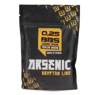 BOLAS ARSENIC KRYPTON TRAZADORA 0.25G 1000RDS VERDE - Imagen 2