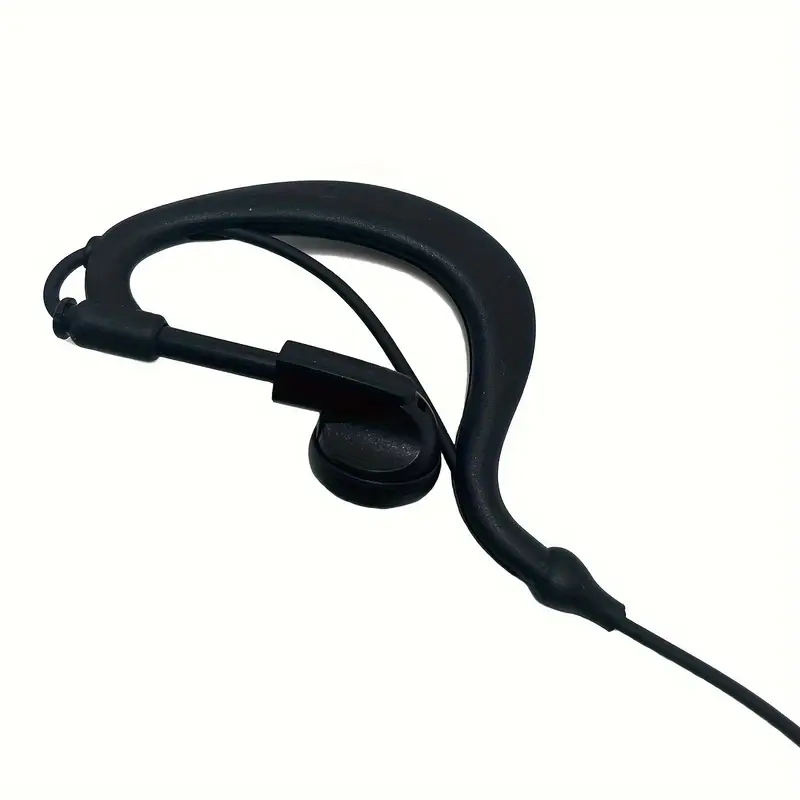 AURICULAR WALKIE BAOFENG C/MICROFONO NEGRO - Imagen 4