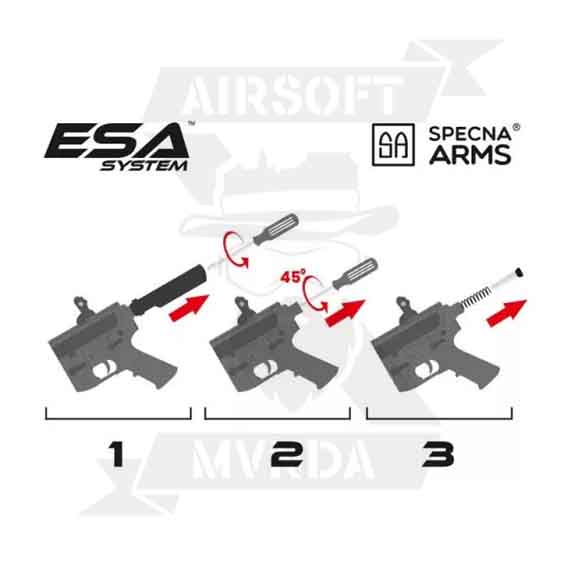 FUSIL SPECNA ARMS SA-C05 CORE CARBINE TAN-NEGRO - Imagen 3