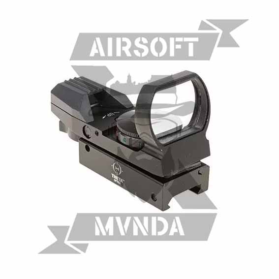 VISOR RED DOT THETA OPTICS OPEN REFLEX NEGRO - Imagen 2