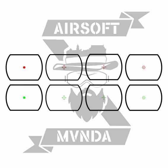 VISOR RED DOT THETA OPTICS OPEN REFLEX NEGRO - Imagen 5