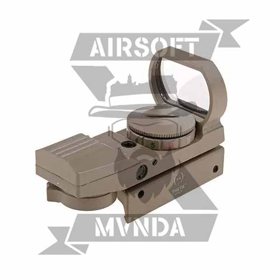 VISOR RED DOT THETA OPTICS OPEN REFLEX TAN - Imagen 3