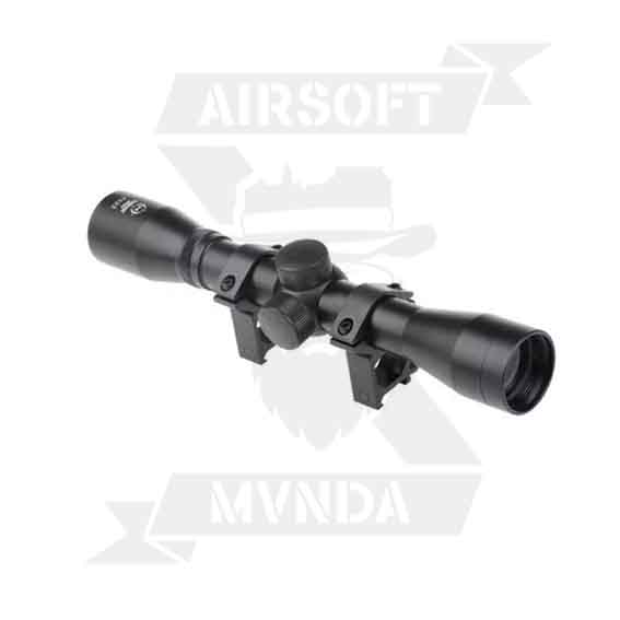 VISOR THETA OPTICS RIFLE 4X32 SCOPE NEGRO - Imagen 2