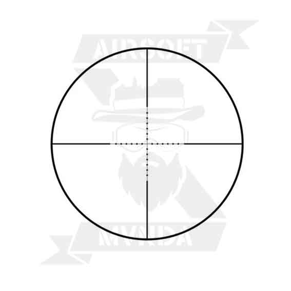 VISOR THETA OPTICS RIFLE 4X32 SCOPE NEGRO - Imagen 3