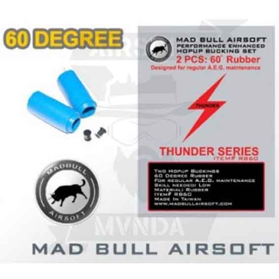 PACK 2 GOMAS HOP UP + NUD FISHBONE 60&ordm; MADBULL AZUL - Imagen 2