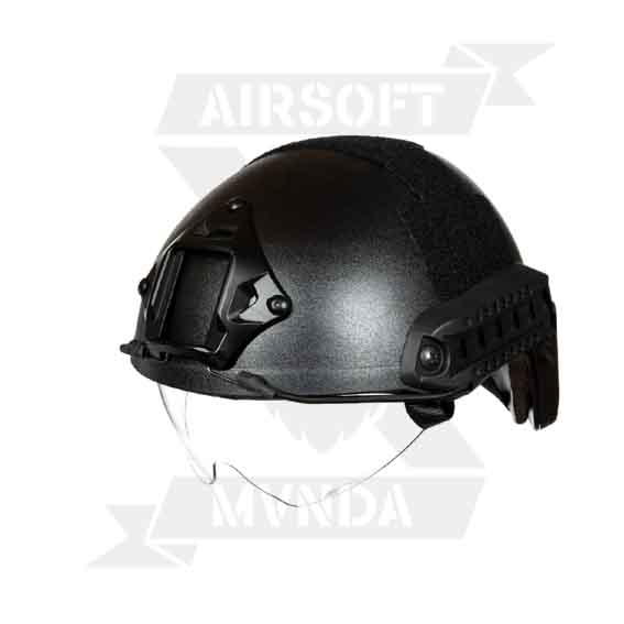 CASCO FAST MH CON PANTALLA NEGRO