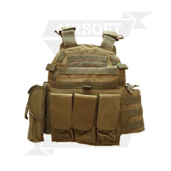 CHALECO TACTICO ECO TAN