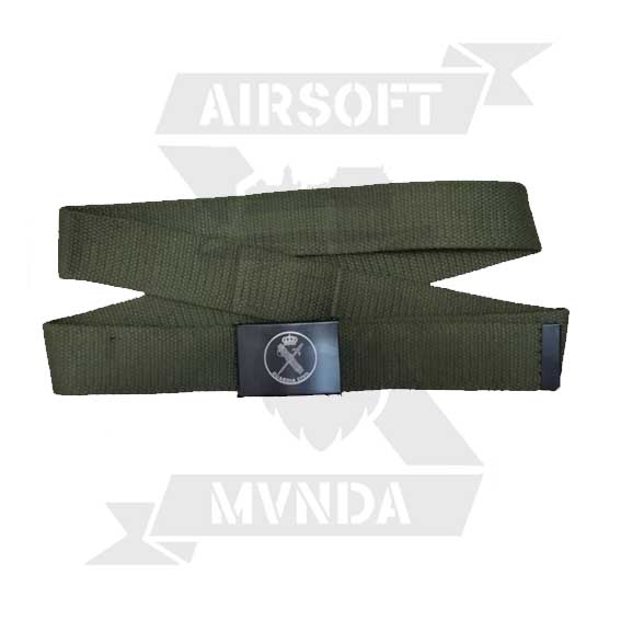 CINTURON BARBARIC HEBILLA METALICA GUARDIA CIVIL VERDE