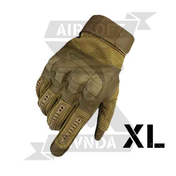 GUANTES TACTICOS PROTECCION NUDILLO EXTRA TAN XL
