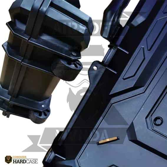 MALETIN TRANSPORTE FUSIL CONQUER RIGIDA 109CM WATERPROOF NEGRA - Imagen 5