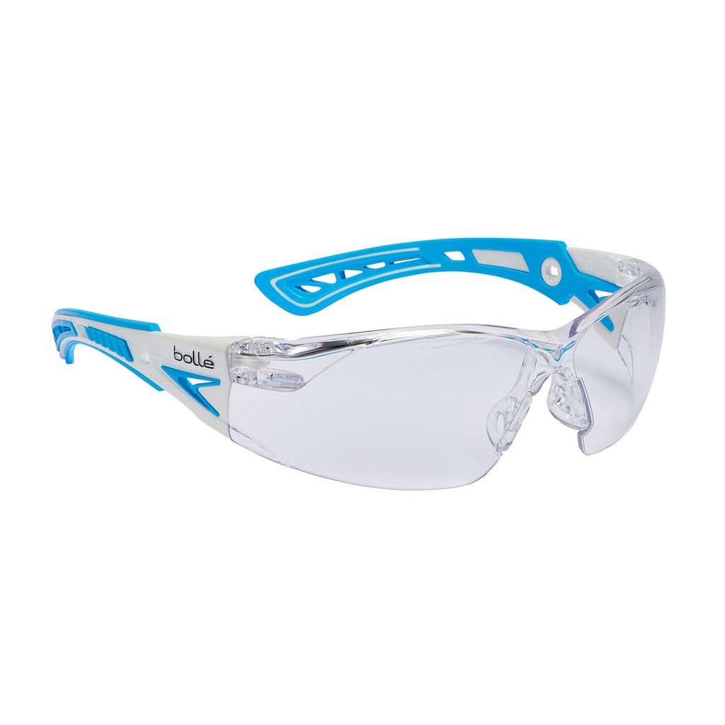 GAFAS BOLLE RUSH SMALL MUJER TRANSPARENTE PATILLA CELESTE / BLANCA