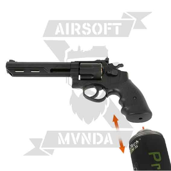 REVOLVER HFC HG-133B GAS NEGRO - Imagen 4