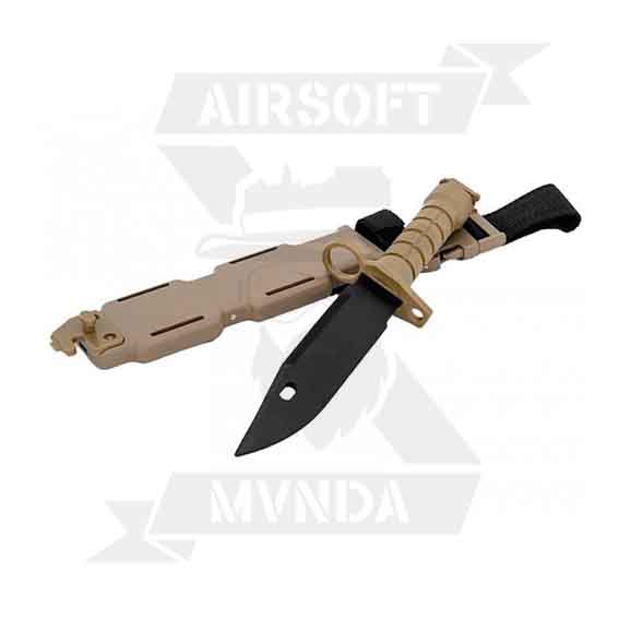 BAYONETA DUMMY M9 DE GOMA TAN