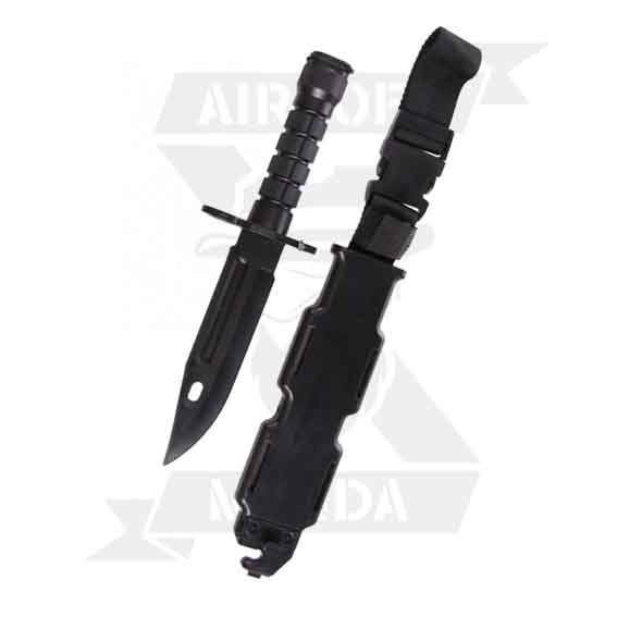 BAYONETA DUMMY M9 DE GOMA NEGRO