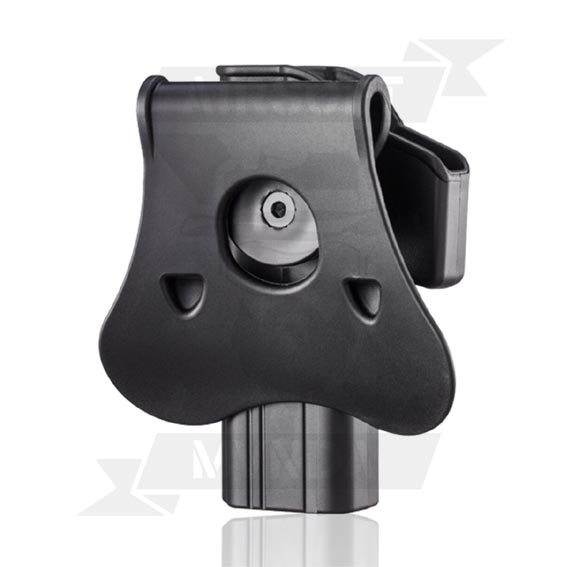 PISTOLERA  AMOMAX RIGIDA GLOCK 17 DIESTRO NEGRA - Imagen 3