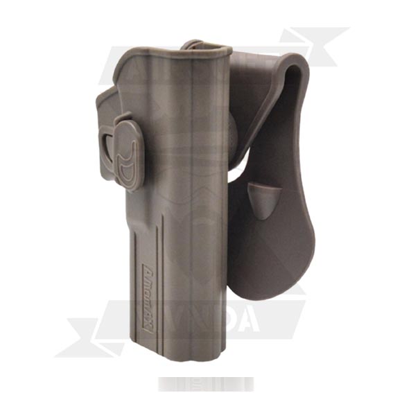 PISTOLERA AMOMAX RIGIDA GLOCK DIESTRO TAN - Imagen 3