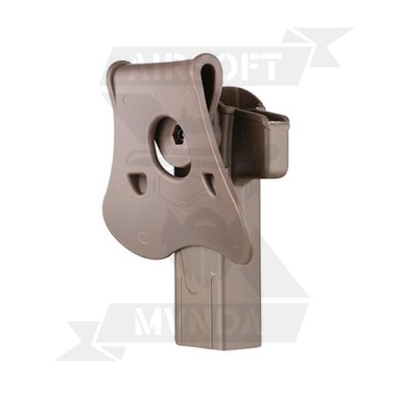 PISTOLERA AMOMAX RIGIDA HI-CAPA DIESTRO TAN - Imagen 2