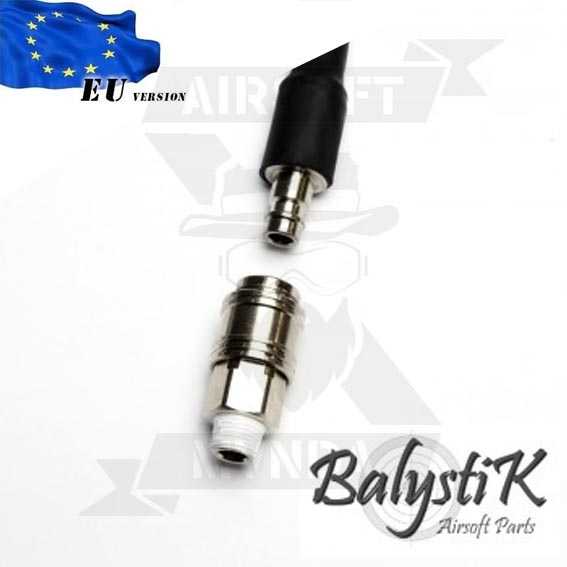 LINEA HPA BALYSTIK EU NEGRA + TETINA MACHO EU + ACOPLADOR 1/8 NPT MACHO EU - Imagen 2