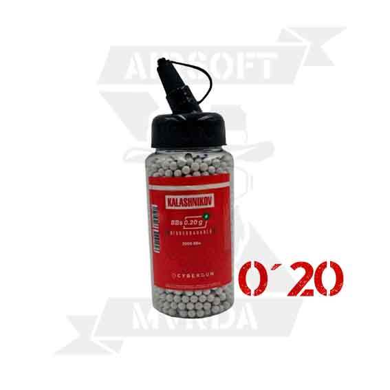 BOLAS KALASHNIKOV BIO 0.20G BIBERON 2000rds BLANCA