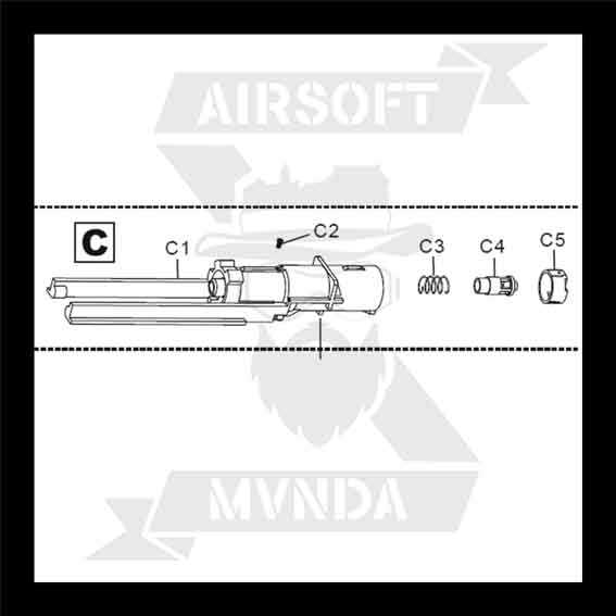 NOZZLE HFC PISTOLA DESERT EAGLE HG-195 C G195-W85-2 - Imagen 2