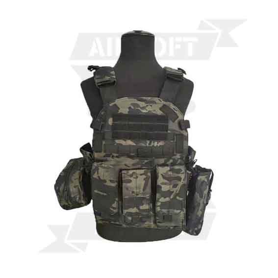 CHALECO TACTICO ECO MC NEGRO