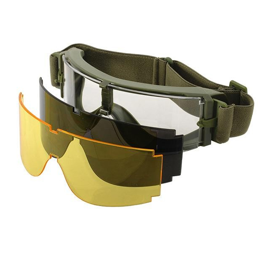 GAFAS PRTECCION RK5 CON 3 LENTES VERDE