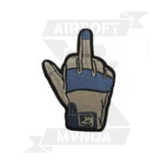 PARCHE DEDO GUANTE TAN / CELESTE