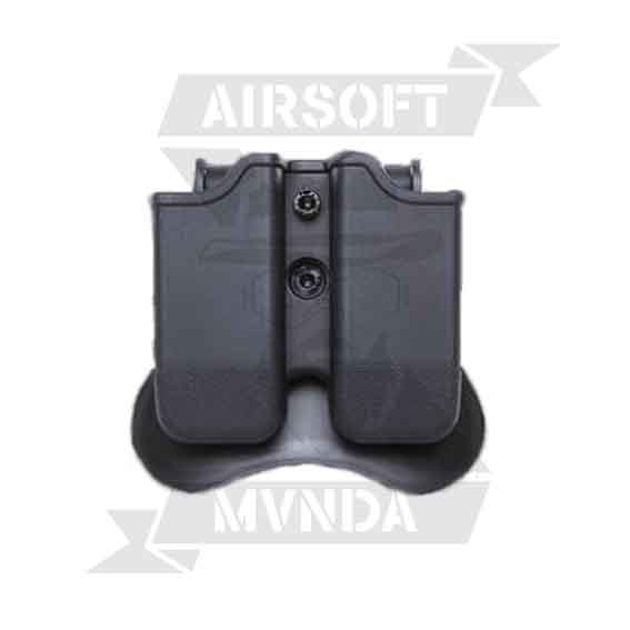 PORTACARGADOR PISTOLA RIGIDO AMOMAX UNIVERSAL NEGRO