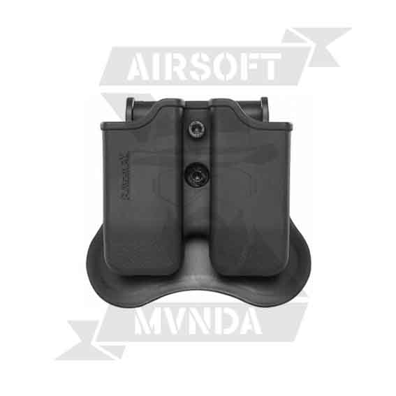 PORTACARGADOR RIGIDO AMOMAX GLOCK/SP2022 NEGRO