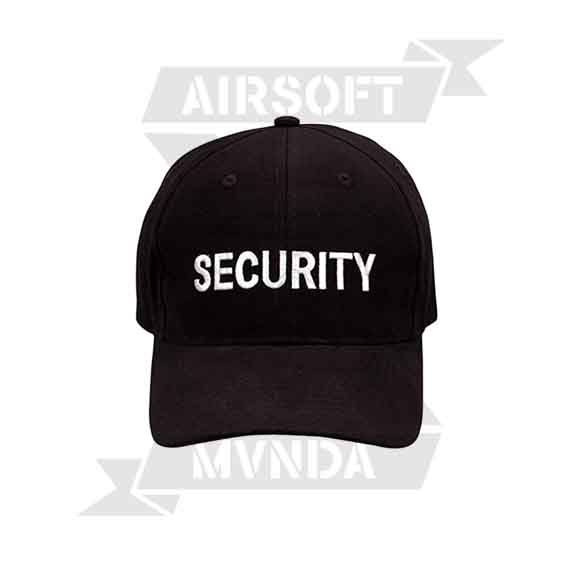 GORRA SECURITY BORDADO MAX NEGRA