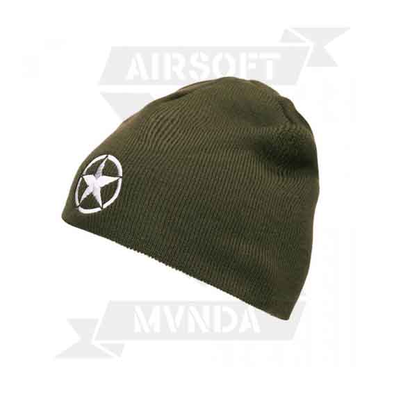 GORRO ACRILICO FOSTEX ESTRELLA CIRCULO VERDE