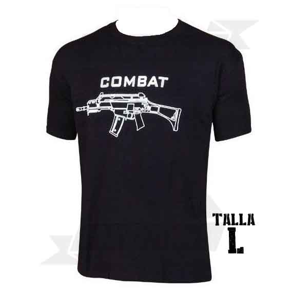 CAMISETA COMBAT G36 NEGRA (L)