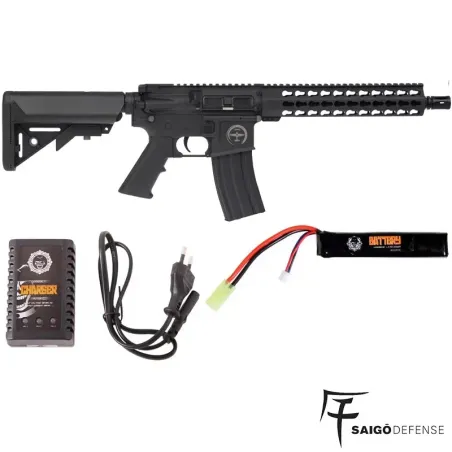 FUSIL SAIGO DEFENSE KENJI ZERO AEG COMBO NEGRA - Imagen 2
