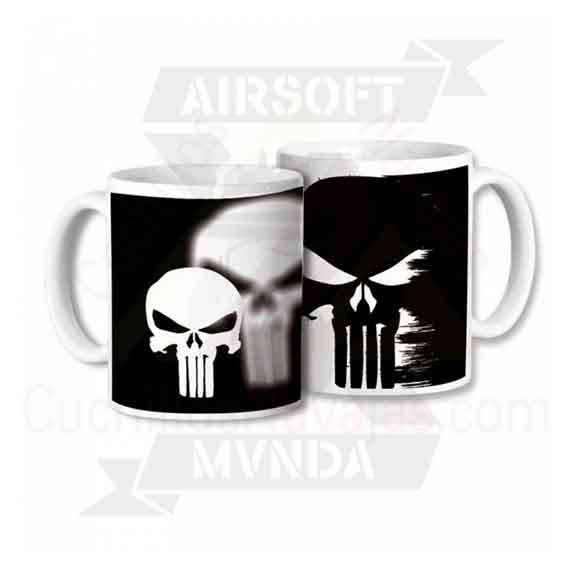 TAZA CERAMICA PUNISHER NEGRA