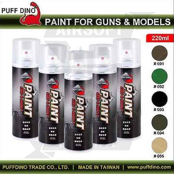 PINTURA PUFF DINO CAMO 220ml EARTH BROWN  - Imagen 2